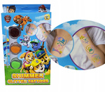 TATUAŻE PSI PATROL ZESTAW DO TWORZENIA TATUAŻY BROKATOWYCH SZABLONY TATOO