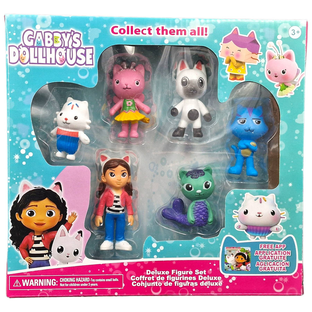 KOCI DOMEK GABI ZESTAW 6 FIGUREK  KOTKI Z BAJKI FIGURKA GABBY'S DOLLHOUSE