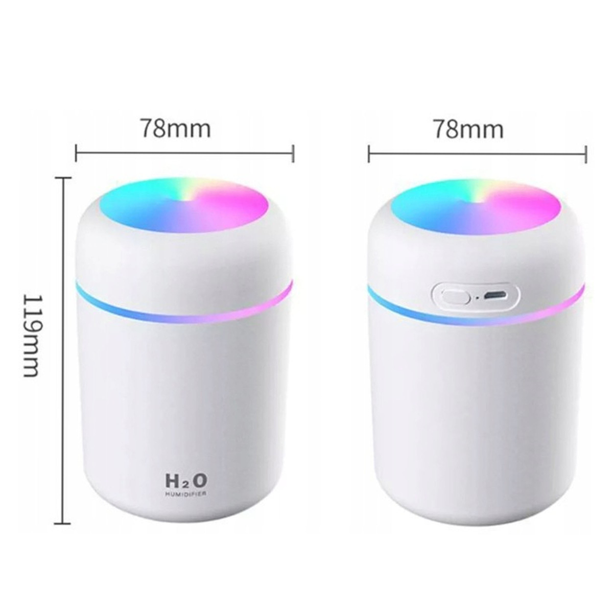 NAWILŻACZ POWIETRZA EFEKTY ŚWIETLNE DYFUZOR ZAPACHOWY LED AROMATERAPIA