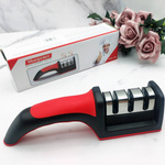 OSTRZAŁKA OSEŁKA DO NOŻY NOŻYCZEK KUCHENNYCH TRÓJFAZOWA OSTRA PORĘCZNA 3w1