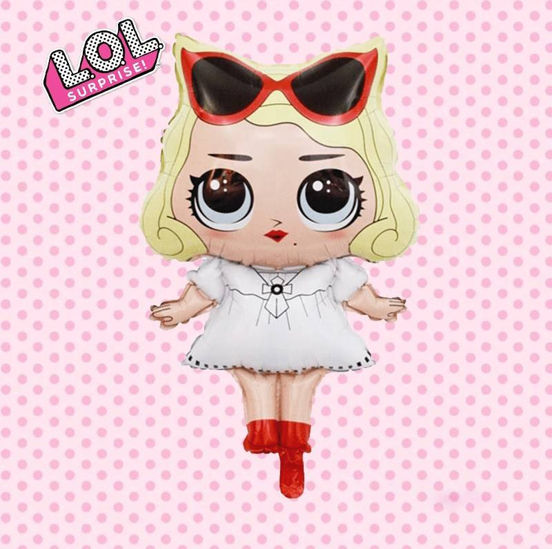 BALON LOL SURPRISE FOLIOWY POMPOWANY HELEM DUŻY NA URODZINY IMPREZĘ 78cm