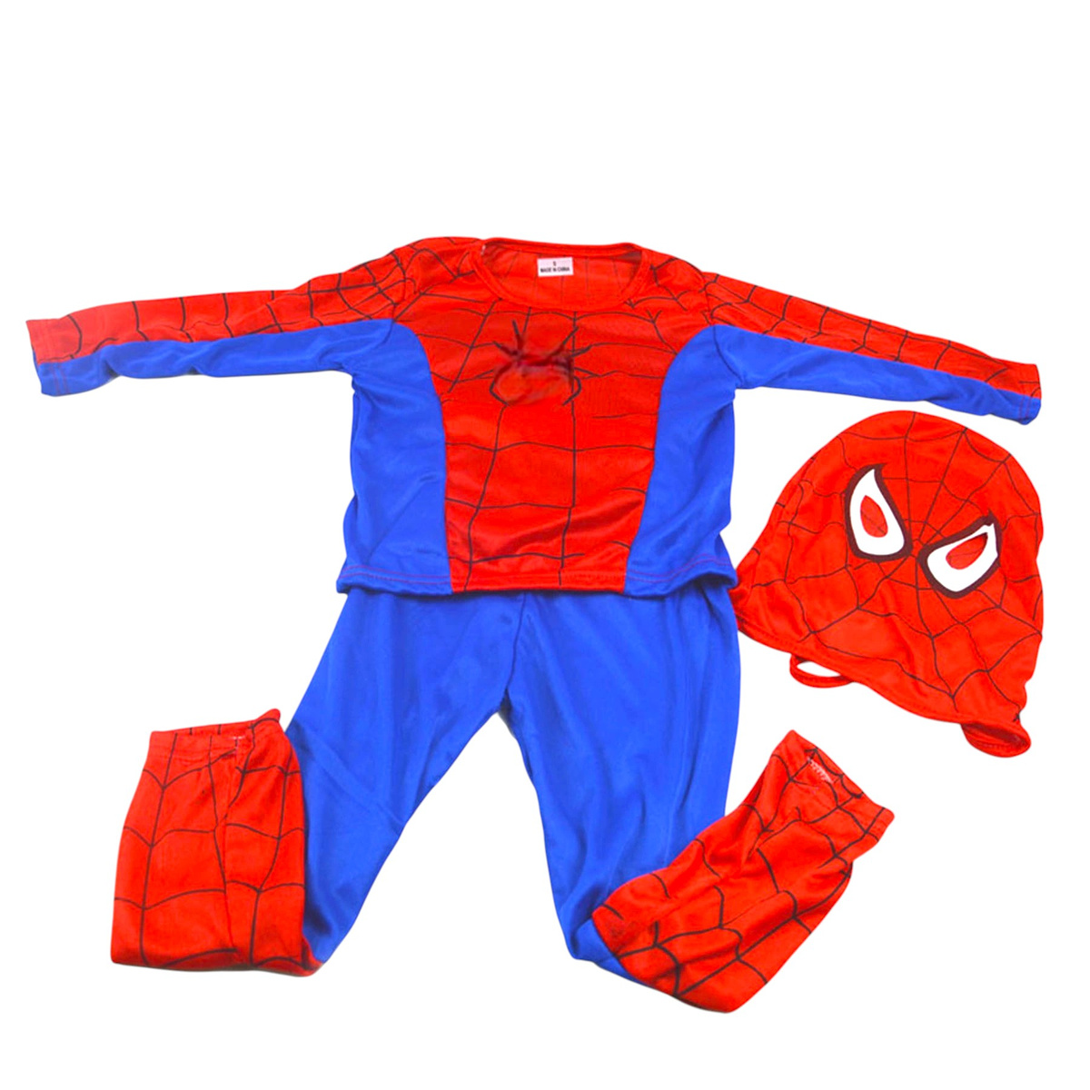 Strój Dla Chłopca Kostium Spiderman 122-128 + Wyrzutnia Sieci