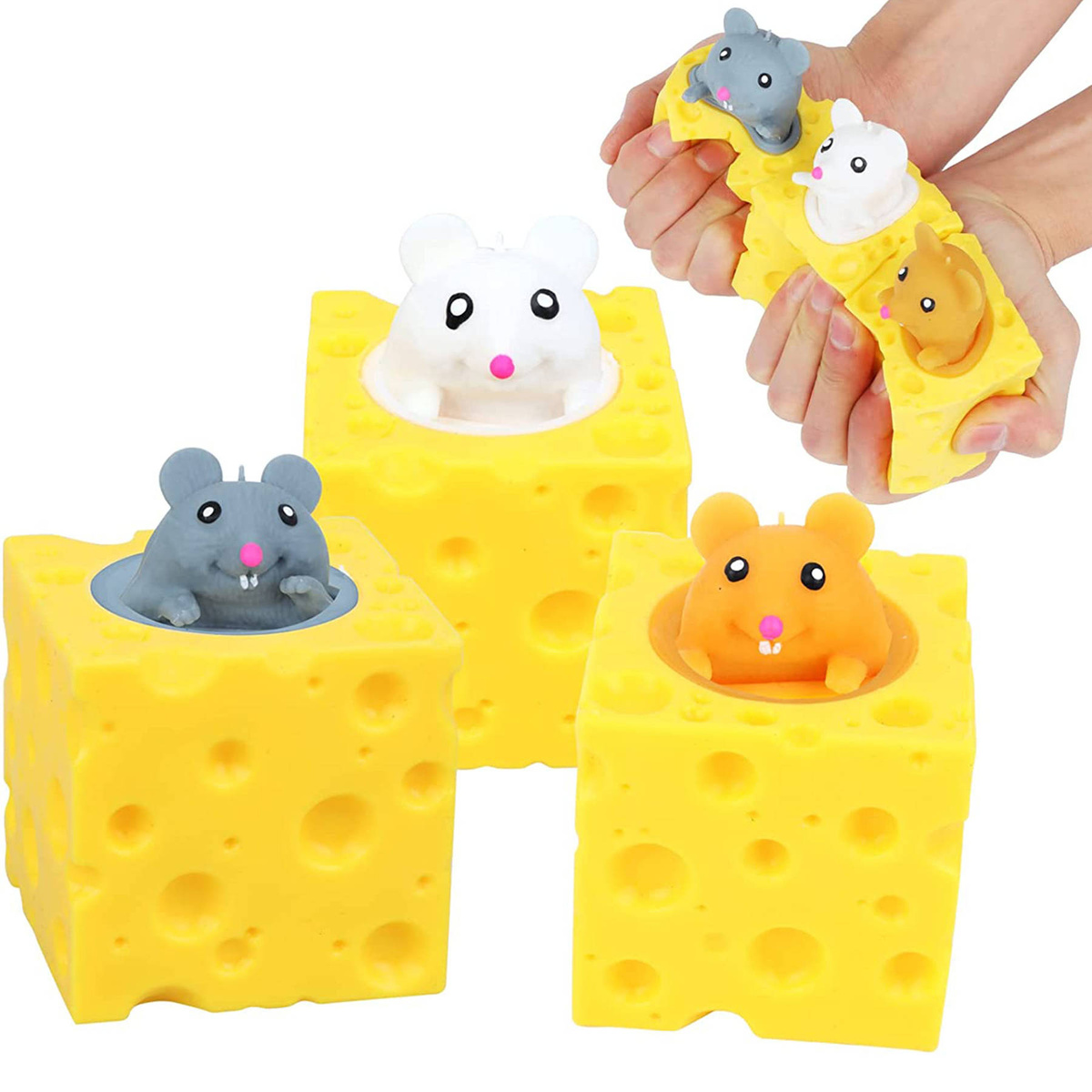 MOCHI SQUISHY GNIOTEK MYSZKA W SERZE ANTYSTRESOWY MYSZ ZABAWKA ANTYSTRESOWA