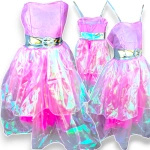 SUKNIA BALOWA DLA DZIEWCZYNKI NA BAL KSIĘŻNICZKA PRZEBRANIE NA BAL FALBANY