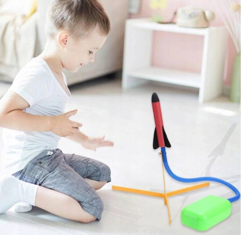 WYRZUTNIA RAKIET PIANKOWYCH POWER ROCKET LAUNCHER 3 RAKIETY PIANKOWE EVA