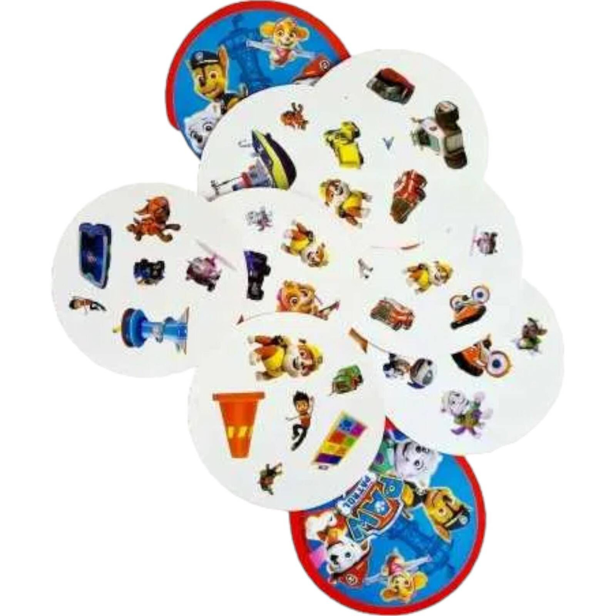 PSI PATROL DOBBLE GRA KARCIANA RODZINNA SPOT IT! 30 KART METALOWA PUSZKA