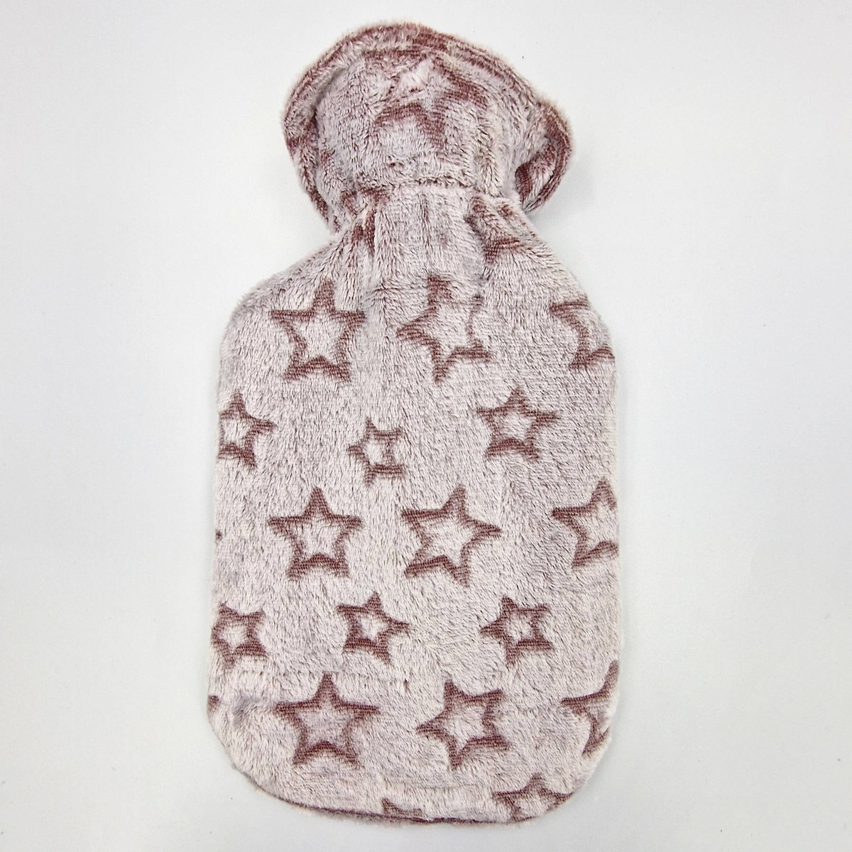 TERMOFOR GUMOWY W PLUSZOWYM POKROWCU ROZGRZEWACZ CIEPŁY MIŁY 2 LITRY WODY