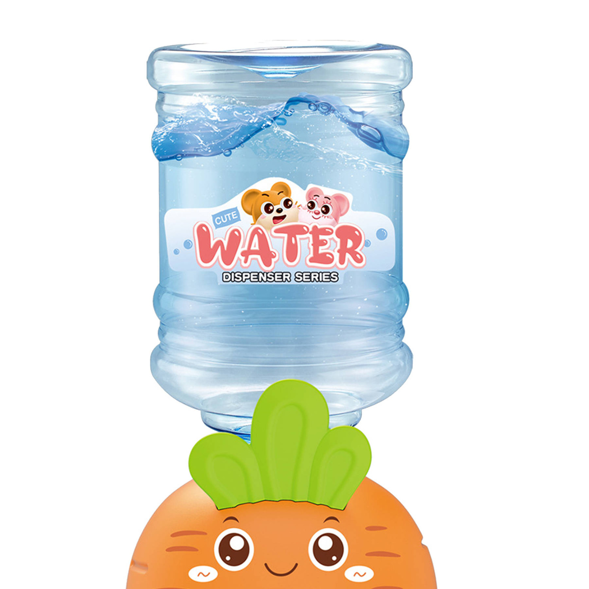 DYSTRYBUTOR WODY DLA DZIECI MARCHEWKA NAPÓJ KUBKI POJEMNIK NA WODĘ NALEWAK