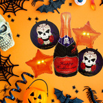 BALONY NA HALLOWEEN ZESTAW 5 BALONÓW CZASZKI SZAMPAN IMPREZA DLA DOROSŁYCH
