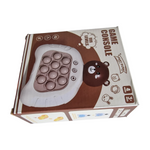 GRA ZRĘCZNOŚCIOWA POP IT ANTYSTRESOWA ELEKTRYCZNA KONSOLA MIŚ 80 POZIOMÓW