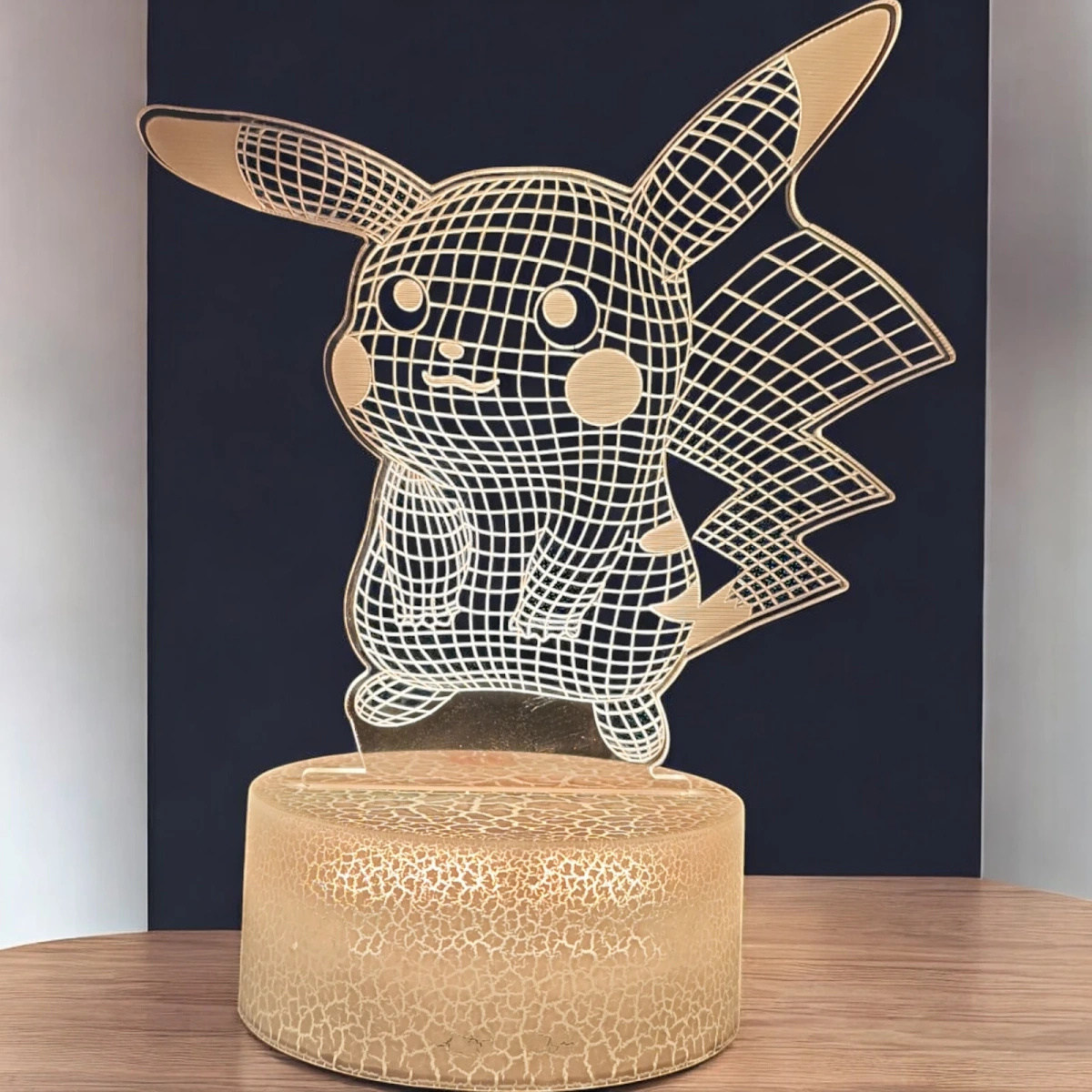 LAMPKA LED USB 3D PILOT PIKACHU KOLORY RGB DLA DZIECI NA PREZENT DO POKOJU