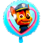 BALON FOLIOWY URODZINOWY 45cm PSI PATROL PIESEK CHASE NA URODZINY DZIECKA