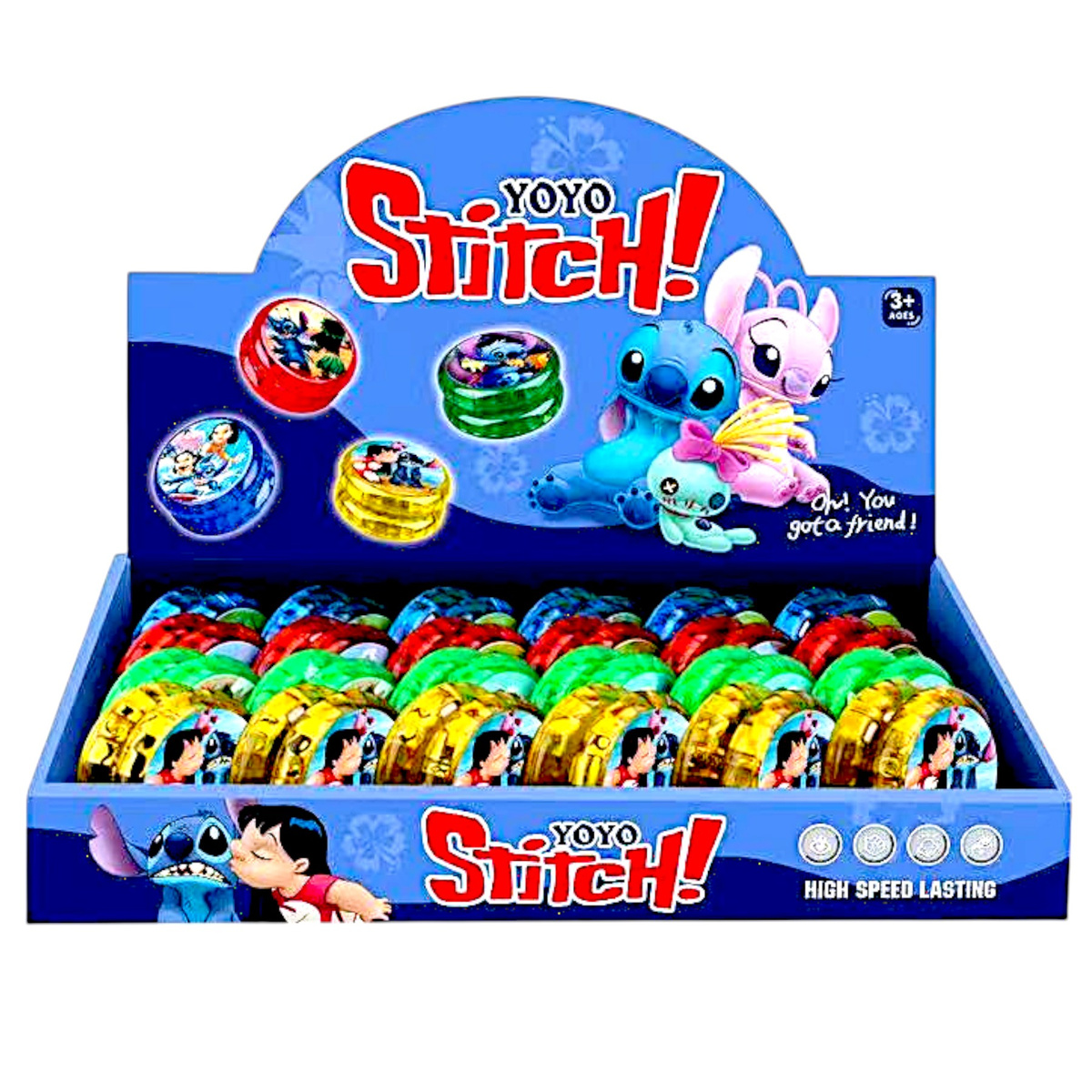 ŚWIECĄCE JOJO LILO I STICH YO-YO ZABAWKA ZRĘCZNOŚCIOWA STICH WZORY ŚWIECI