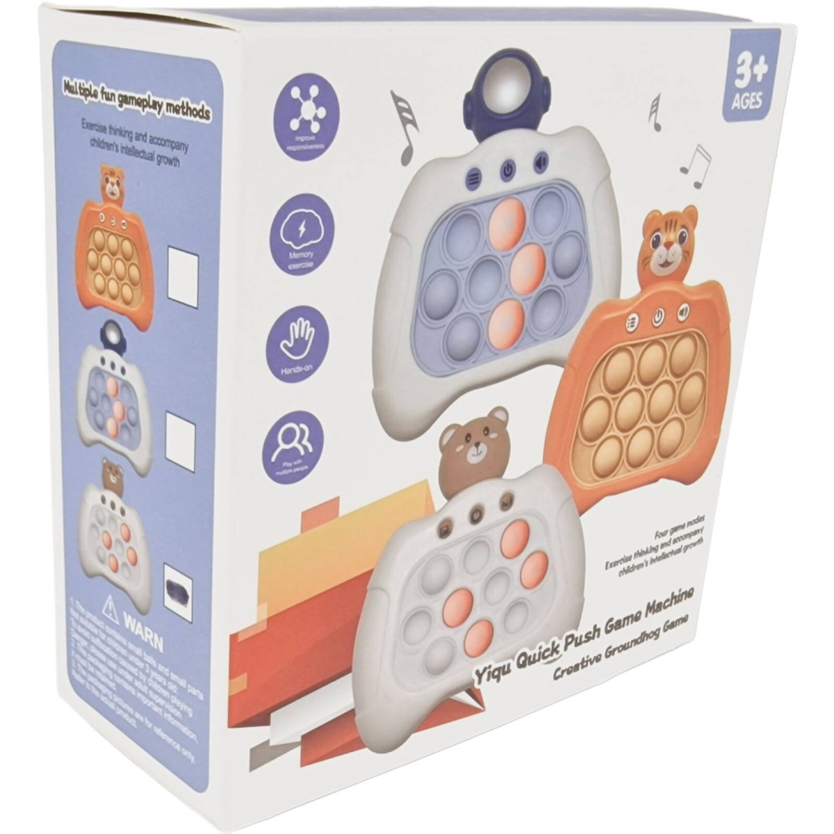 GRA ELEKTRONICZNA POP IT ZRĘCZNOŚCIOWA ANTYSTRESOWA POPIT KONSOLA GIERKA