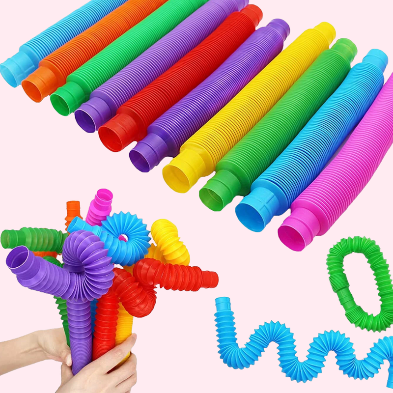 RURKA RURKI RURY SENSORYCZNE ANTYSTRESOWE TUBA ZABAWKA SENSORYCZNA GNIOTEK