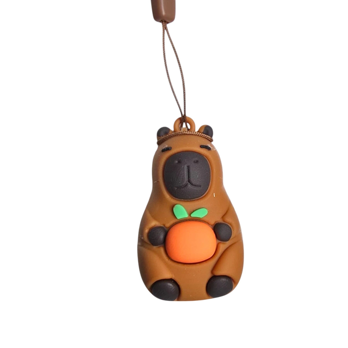 ZEGAREK 3D Z PROJEKTOREM DLA DZIECI KAPIBARA + BRELOCZEK CAPYBARA WYŚWIETLA