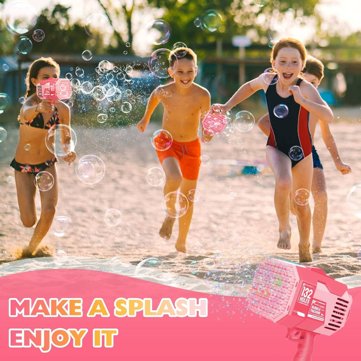 MEGA PISTOLET DO BANIEK MYDLANYCH WYRZUTNIA BAŃKI MYDLANE ŚWIECI MASZYNKA