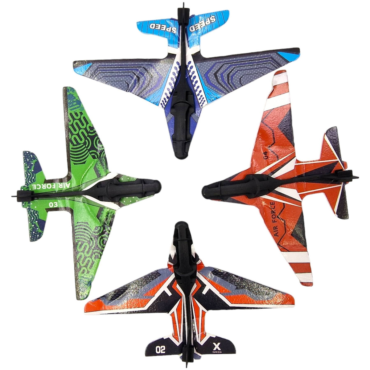 PISTOLET WYRZUTNIA SAMOLOTÓW DUŻY ZASIĘG 4 SAMOLOTY ZESTAW RZUTKA SZYBOWIEC