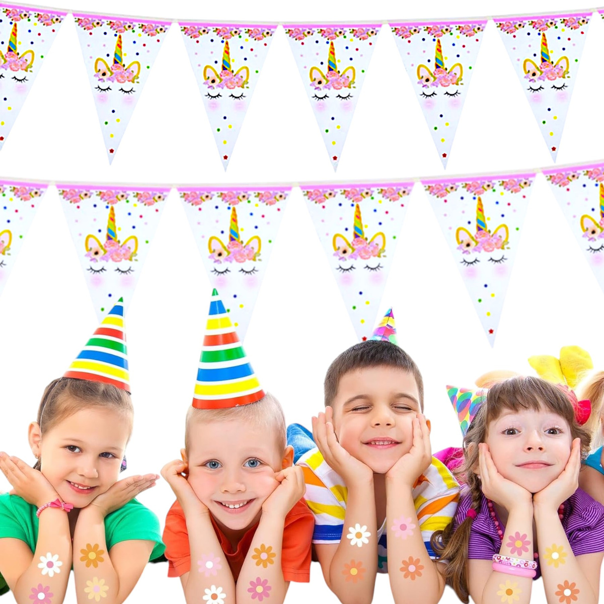 GIRLANDA URODZINOWA  DEKORACJA JEDNOROŻCE URODZINY IMPREZA UNICORN