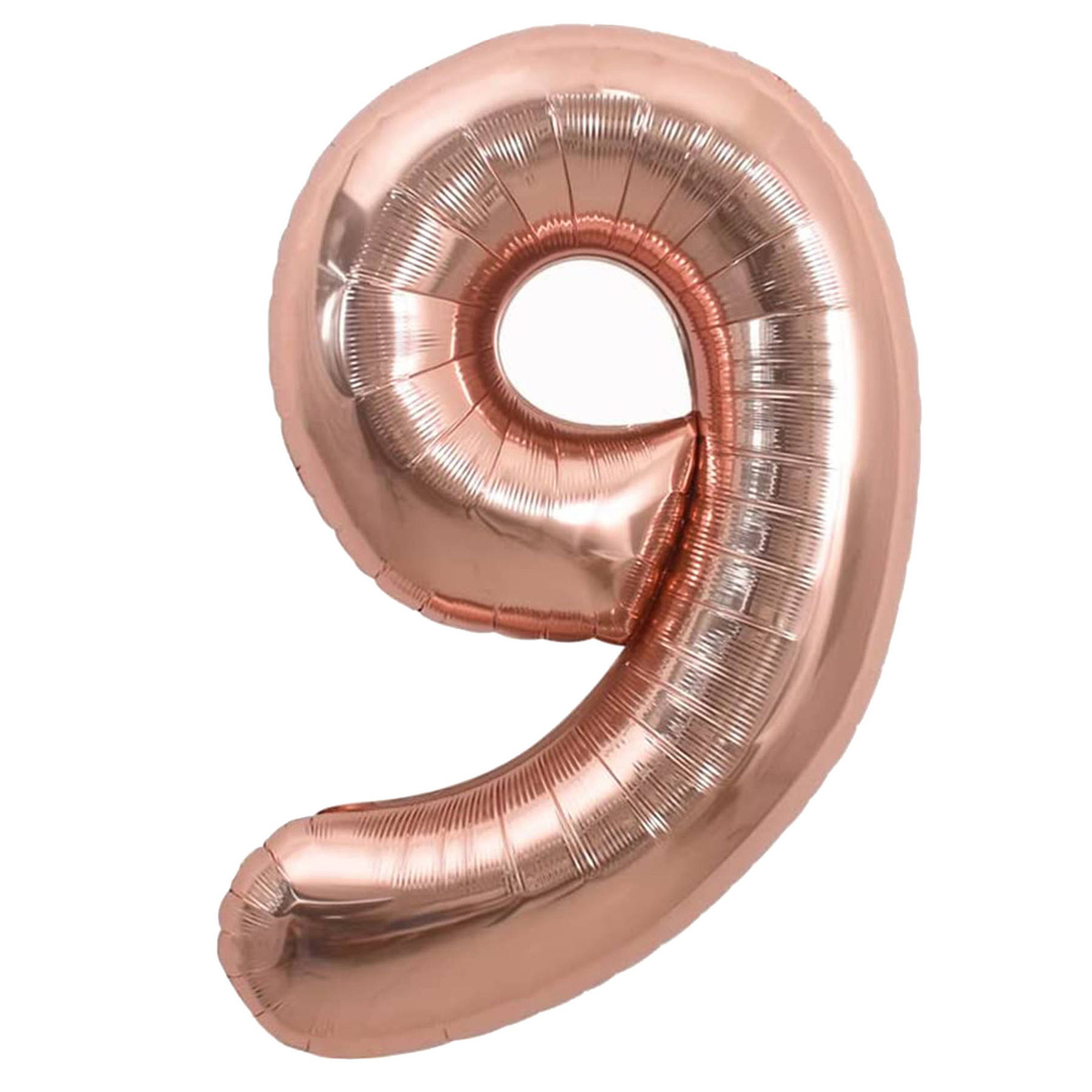 BALON FOLIOWY CYFRA 9 ROSE GOLD URODZINOWY NA URODZINY JUBILEUSZ 40cm