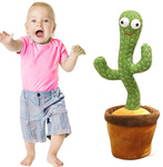 KAKTUS ŚPIEWAJĄCY TAŃCZĄCY WESOŁY ŚWIECI POWTARZA MASKOTKA DLA DZIECKA DUŻY
