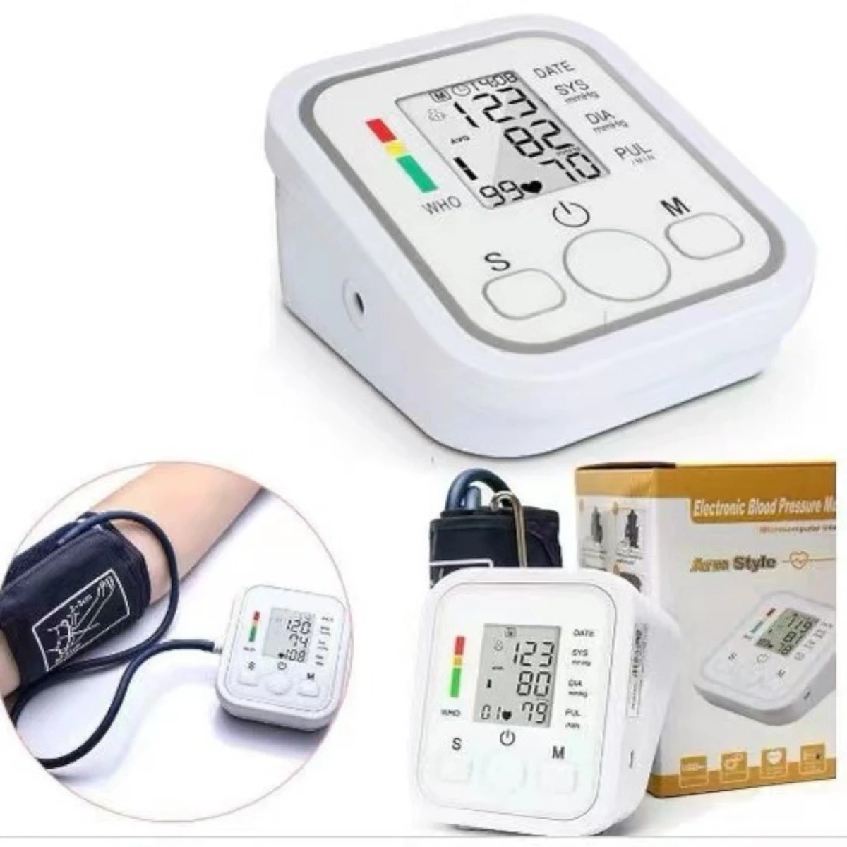 CIŚNIENIOMIERZ NARAMIENNY ELEKTRONICZNY WYŚWIETLACZ LED USB 22-32CM PAMIĘĆ