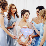 BALON FOLIOWY PIERŚCIONEK ROSE GOLD NA PANIEŃSKI ZARĘCZYNY ŚLUB ROCZNICĘ