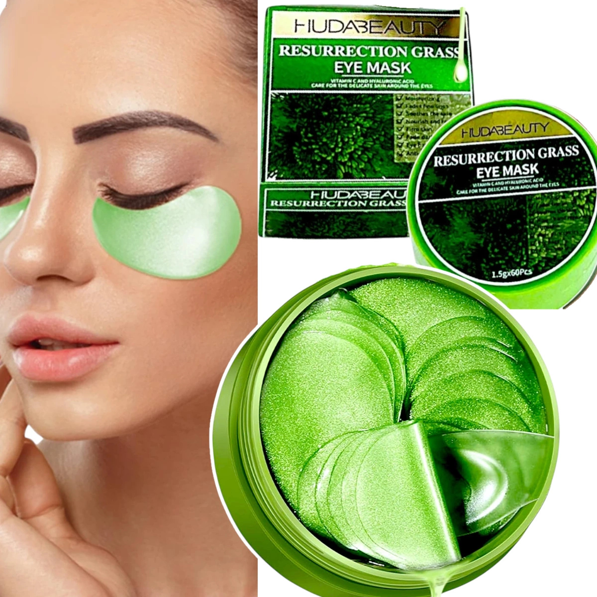 HYDRO ŻELOWE PŁATKI POD OCZY Z KOLAGENEM MORSKIM I WITAMINĄ C 60szt