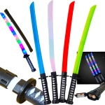 MIECZ ŚWIETLNY SAMURAJSKI KATANA DŁUGI 67CM ŚWIECI DŹWIĘK ZABAWKA DZIECI
