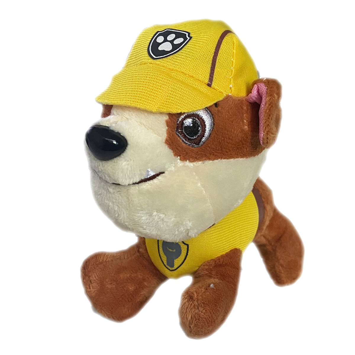 MASKOTKA PSI PATROL RUBBLE PLUSZOWA ZAWIESZKA 13CM MIĘKKA PRZYTULANKA