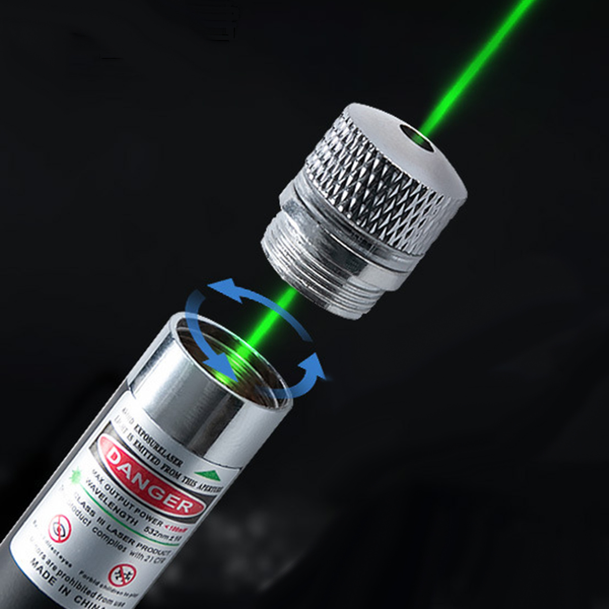 ULTRA LASER MOCNY WSKAŹNIK LASEROWY ZIELONY WIELKI ZASIEG LASEREK 