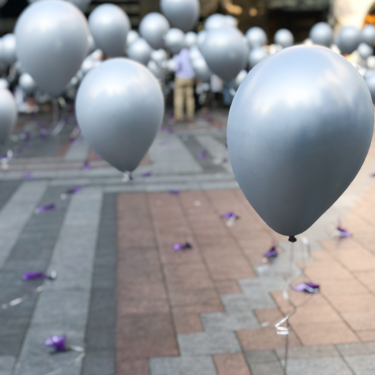 ZESTAW BALONÓW METALICZNYCH SREBRO ŚLUB WESELE IMPREZA 100szt BALONY 30cm