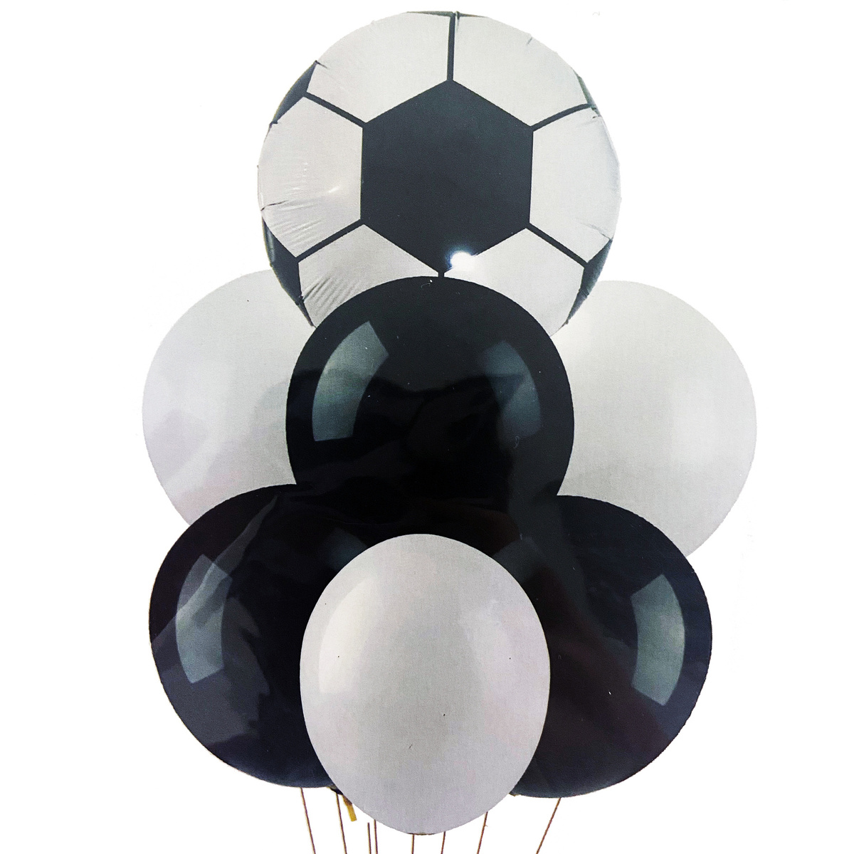 ZESTAW BALONÓW DLA FANÓW PIŁKI NOŻNEJ BALONY PIŁKA NOŻNA URODZINY 7szt.