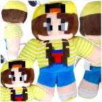 MASKOTKA MINECRAFT Z GRY ŻÓŁTY STEVE LUDZIK DUŻA PRZYTULANKA Z GRY PLUSZ