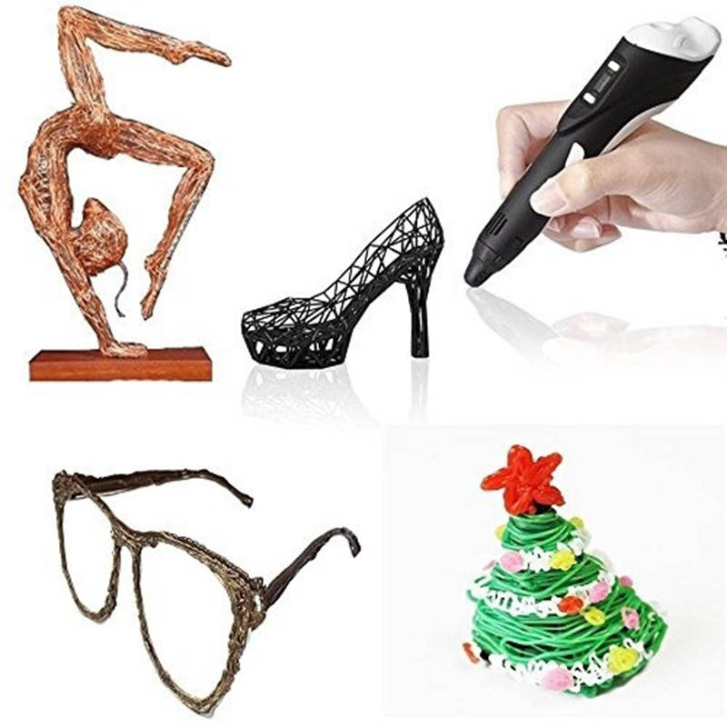 WKŁADY DO DŁUGOPISU 3D FILAMENT PEN 50 METRÓW MIX KOLORÓW KOLOROWY WKŁAD