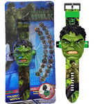 HULK ZEGAREK 3D LED Z PROJEKTOREM OBRAZKI ZDJĘCIA AVENGERS WYŚWIETLA OBRAZ