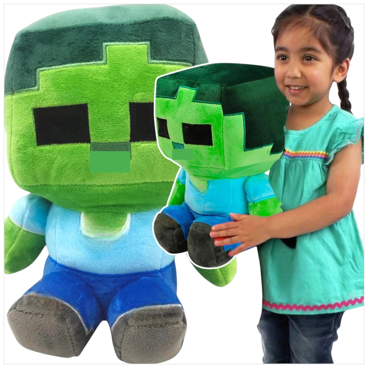 MINECRAFT - MEGA DUŻA MASKOTKA ZOMBIE XXL 35CM