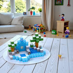 KLOCKI MAGNETYCZNE SZEŚCIANY PIXELE 148 ELEMENTÓW ZIMOWA KRAINA MARZEŃ XXL