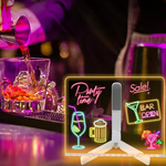 PODŚWIETLANA TABLICA DO RYSOWANIA - ŚWIECĄCA LED + MARKERY