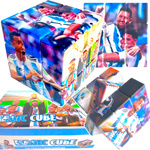 KOSTKA LOGICZNA DO UKŁADANIA 3x3x3 UKŁADANKA EDUKACYJNA Z PIŁKARZAMI