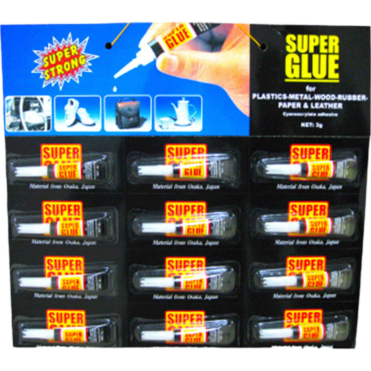 KLEJ SUPER GLUE SZYBKI BŁYSKAWICZNY UNIWERSALNY DO WSZYSTKIEGO EXTRA STRONG