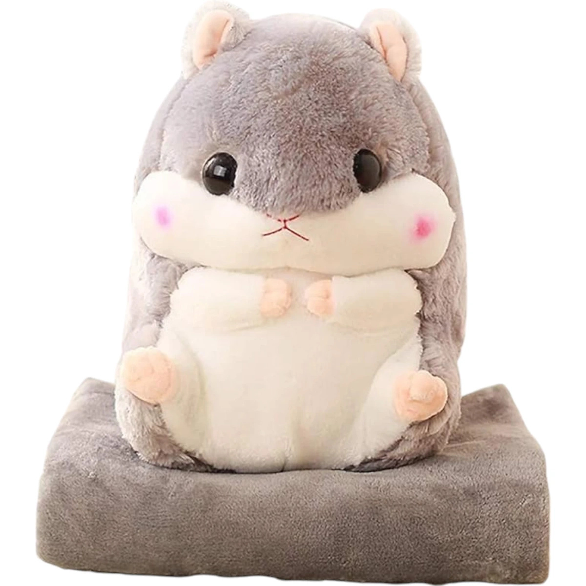 CHOMIK Z KOCYKIEM DUŻA MASKOTKA PRZYTULANKA PODUSZKA KOCYK PLUSZAK 35CM