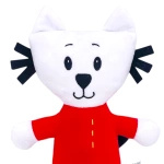 KICIA KOCIA - PLUSZOWA MASKOTKA NUNUŚ 27cm PRZYTULANKA PLUSZOWY KOT Z BAJKI