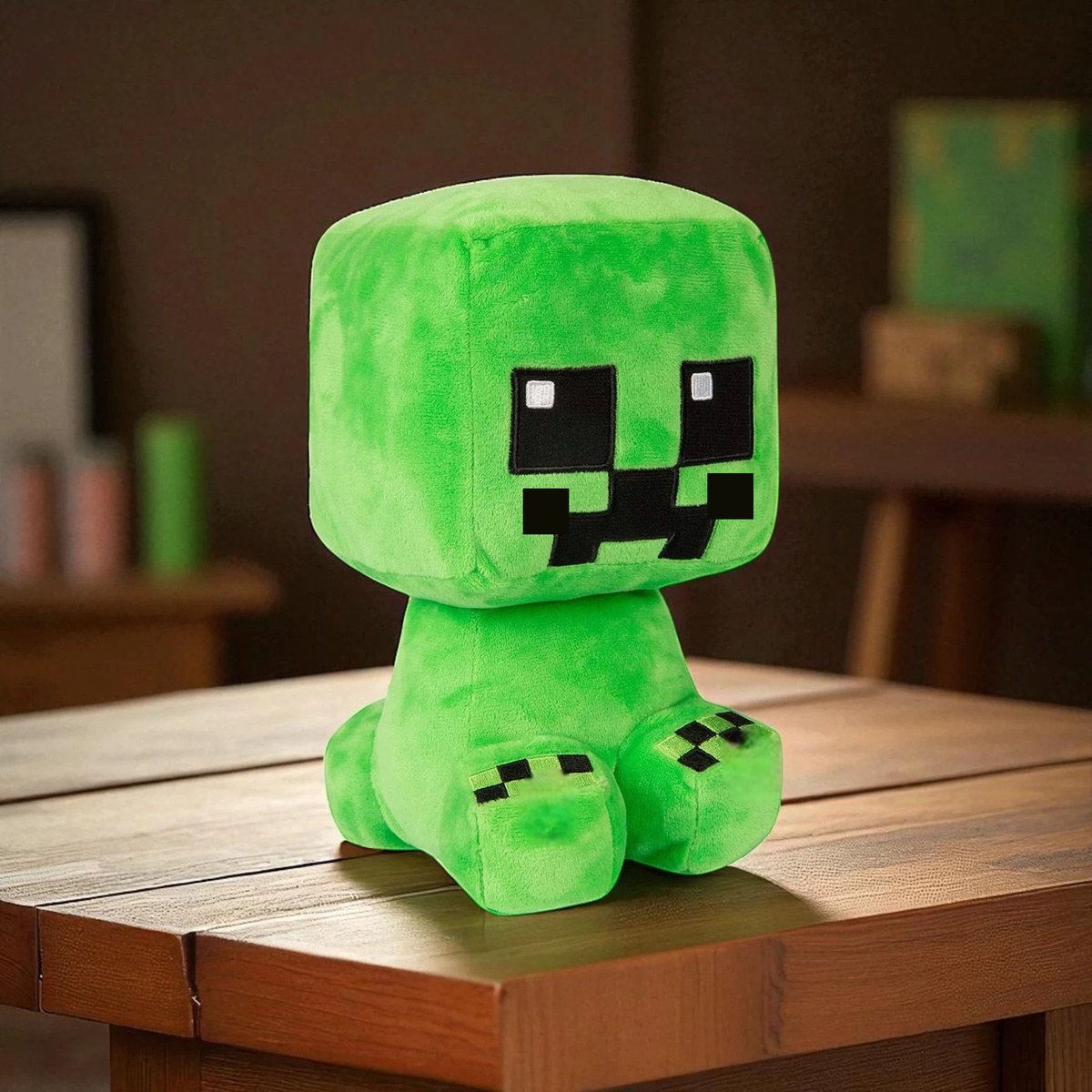 MINECRAFT ZIELONY LUDZIK DUŻA PLUSZOWA MASKOTKA PLUSZAK POSTAĆ Z GRY KRIPER
