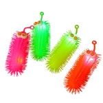 ZABAWKA ANTYSTRESOWA SILIKONOWY GNIOTEK GĄSIENICA ŚWIECĄCY LED SENSORYCZNY