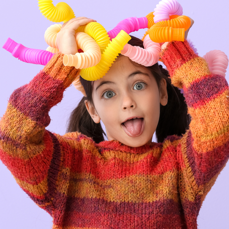 RURKA RURKI RURY SENSORYCZNE ANTYSTRESOWE TUBA ZABAWKA SENSORYCZNA GNIOTEK