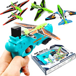 PISTOLET WYRZUTNIA SAMOLOTÓW DUŻY ZASIĘG 4 SAMOLOTY ZESTAW RZUTKA SZYBOWIEC