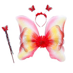 Strój Dla Dzieci Motylek 3w1 Tęczowy