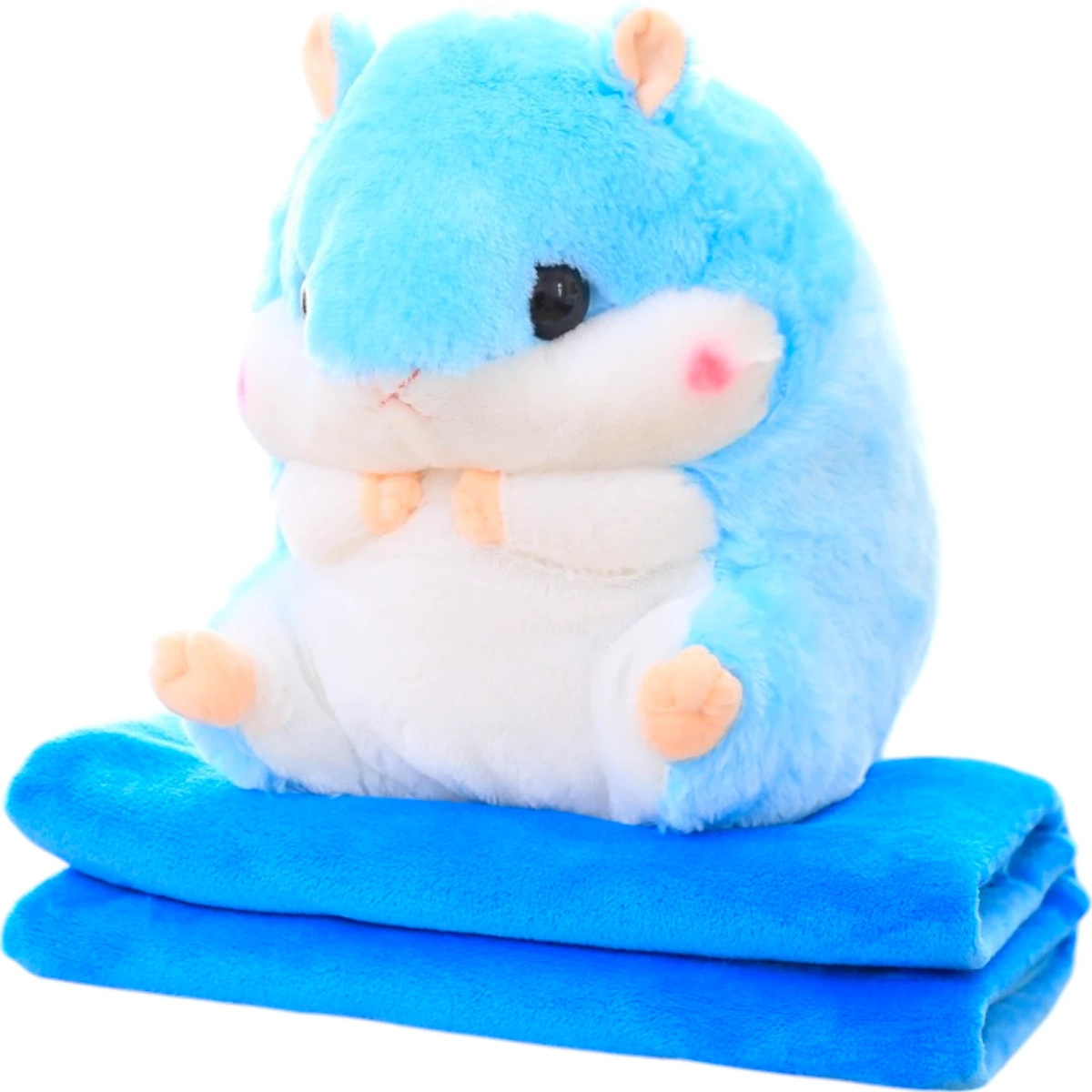 CHOMIK Z KOCYKIEM DUŻA MASKOTKA PRZYTULANKA PODUSZKA KOCYK PLUSZAK 35CM