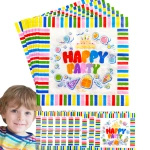 SERWETKI URODZINOWE PAPIEROWE HAPPY PARTY NA URODZINY DLA DZIECKA 12szt.